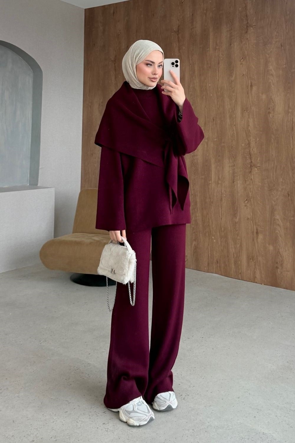 Karmen Triko Takım Bordo 10088 