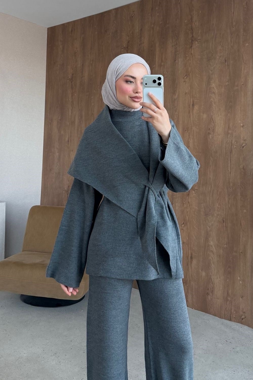 Karmen Triko Takım Gri 10088 