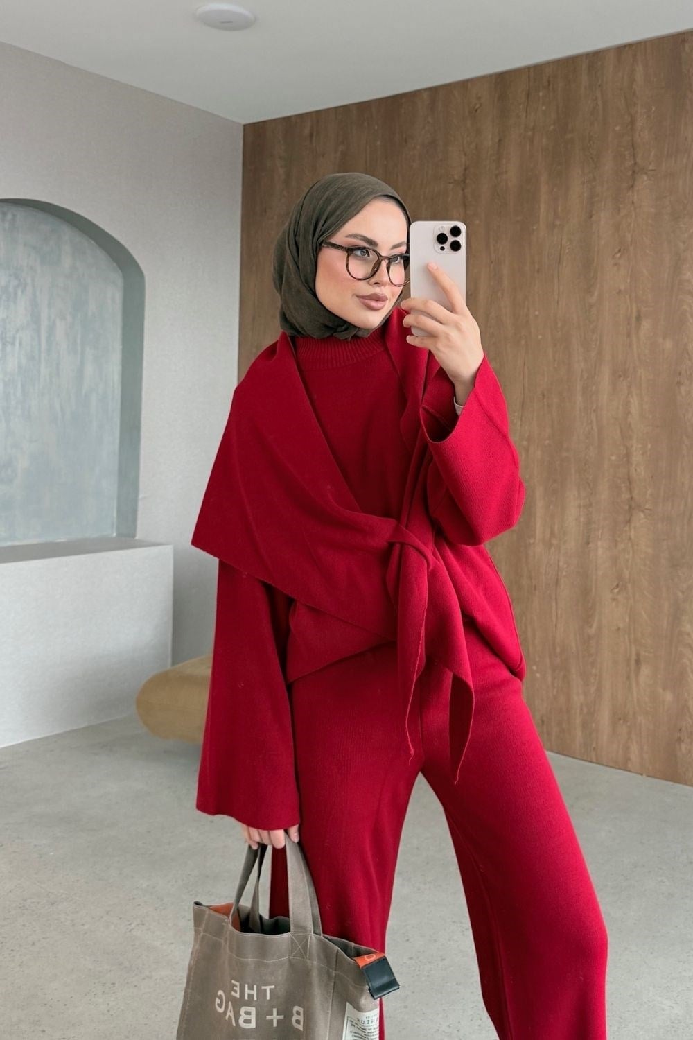 Karmen Triko Takım Kırmızı 10088 