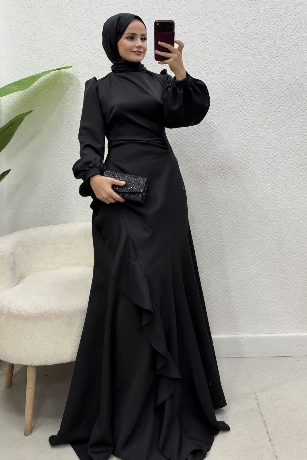 Nadide Abiye Siyah 10090 