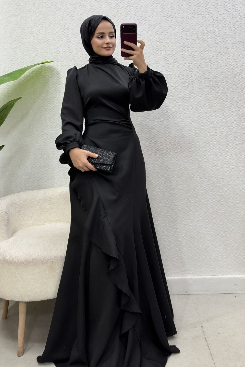 Nadide Abiye Siyah 10090 