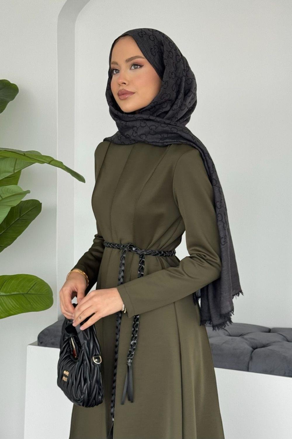 Eline Dalgıç Elbise Haki 10101 