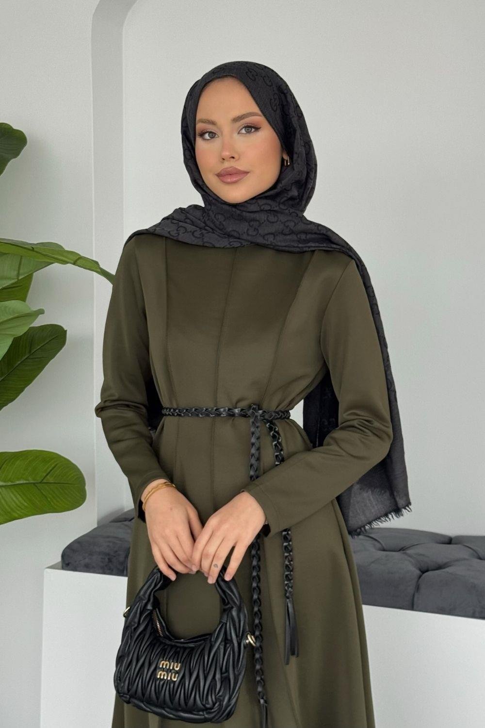 Eline Dalgıç Elbise Haki 10101 