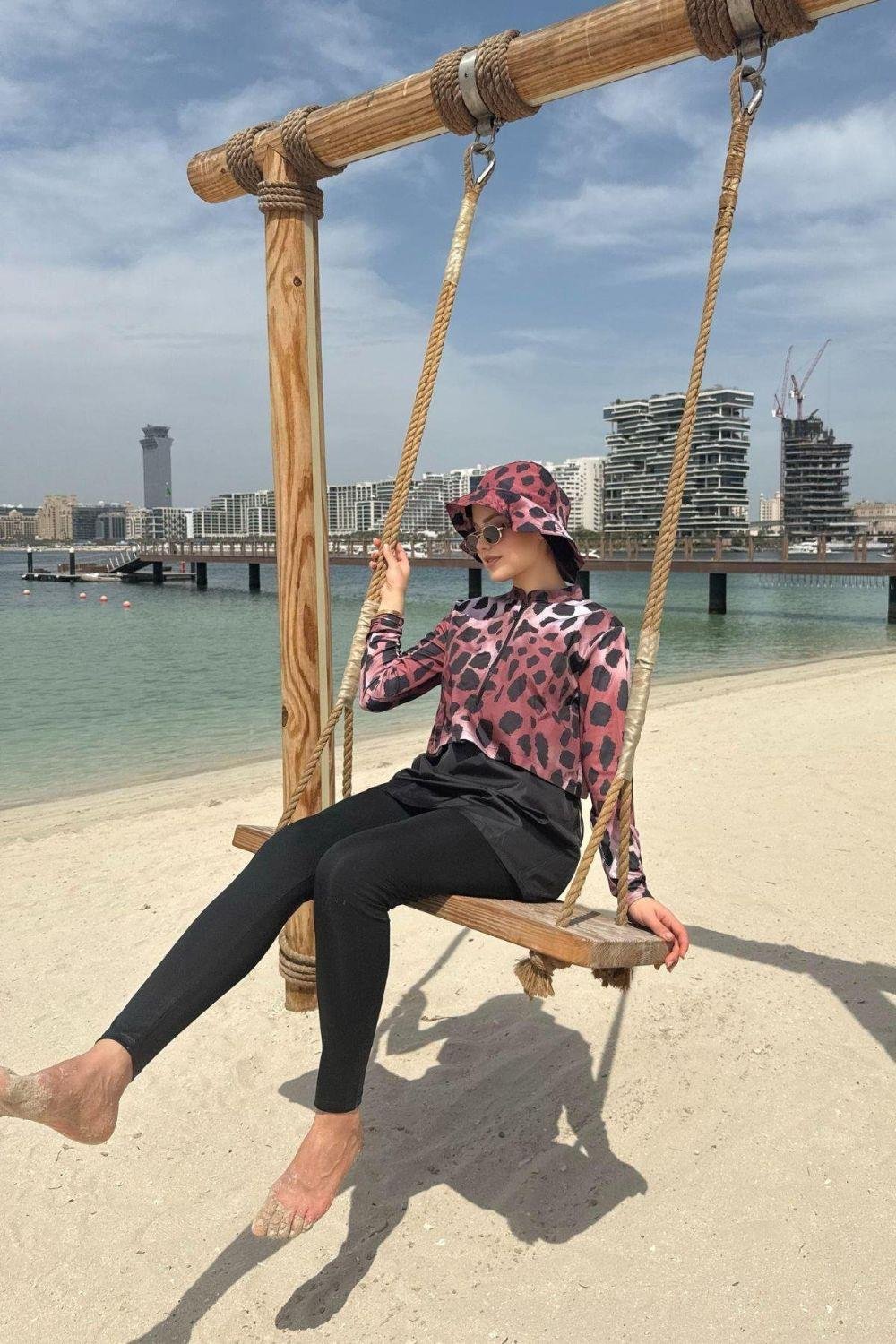 Croplu Haşema Takım Kahverengi 10123 