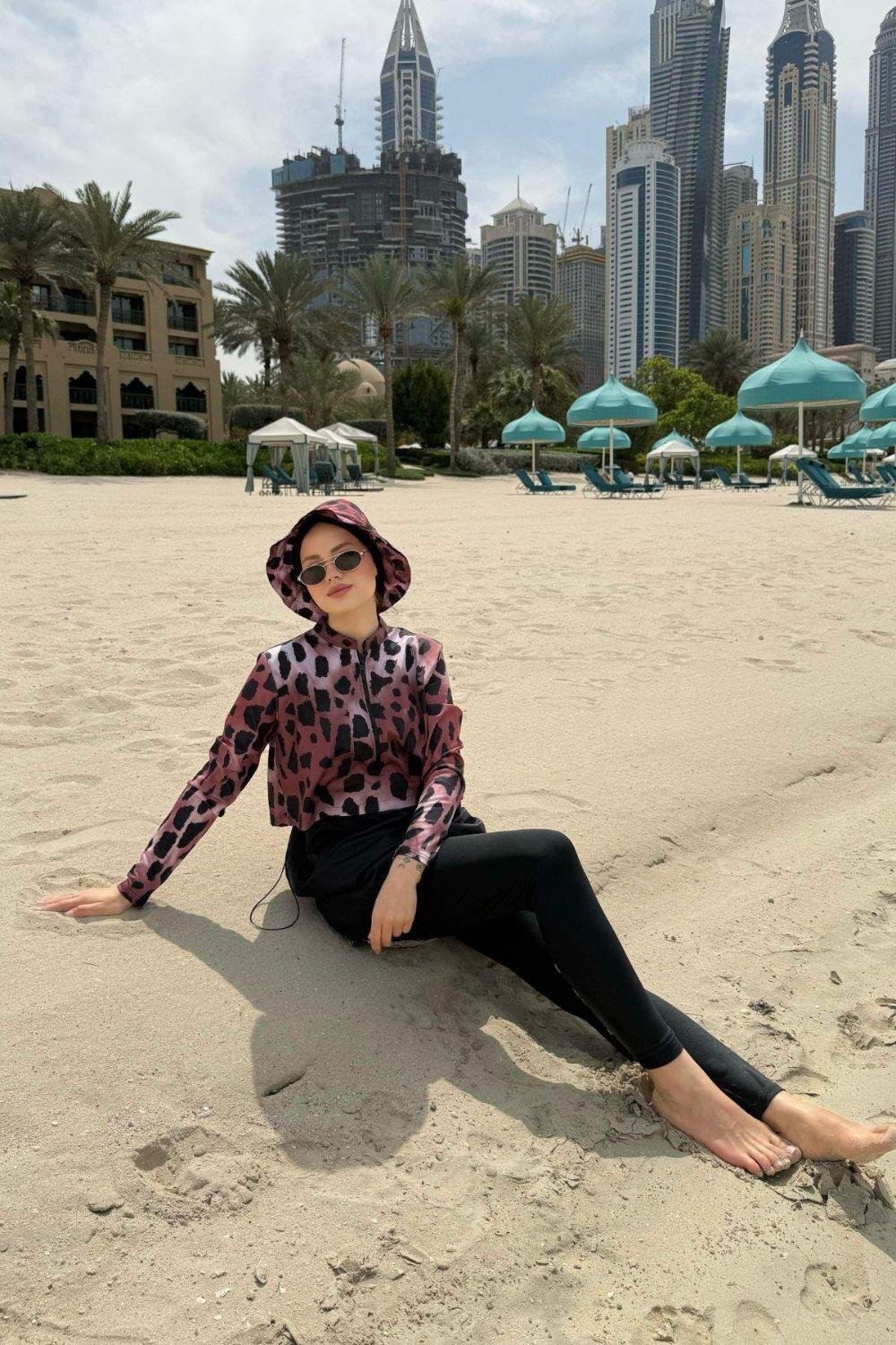 Croplu Haşema Takım Kahverengi 10123 