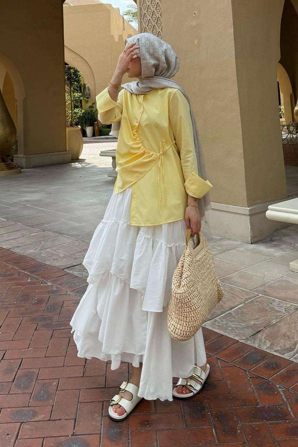 Yüsra Gömlek Sarı 10133 