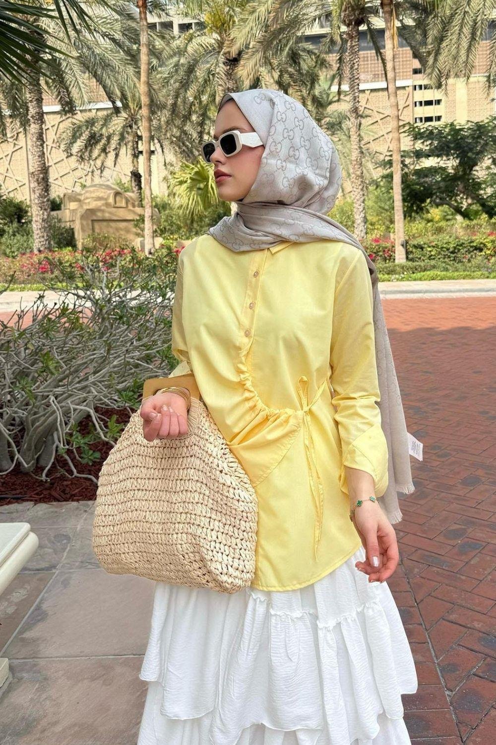 Yüsra Gömlek Sarı 10133 