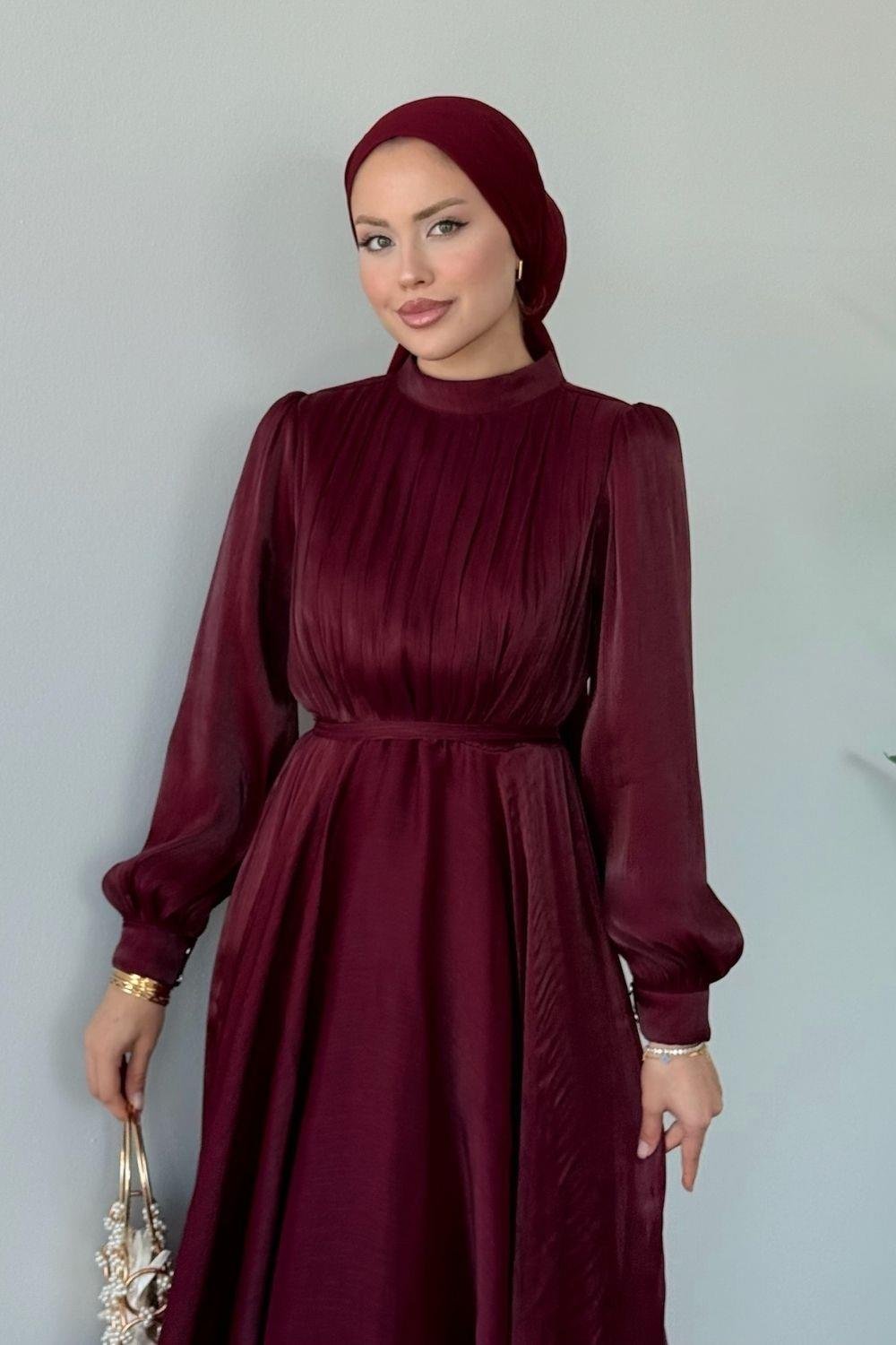 Havva Abiye Bordo 1037 