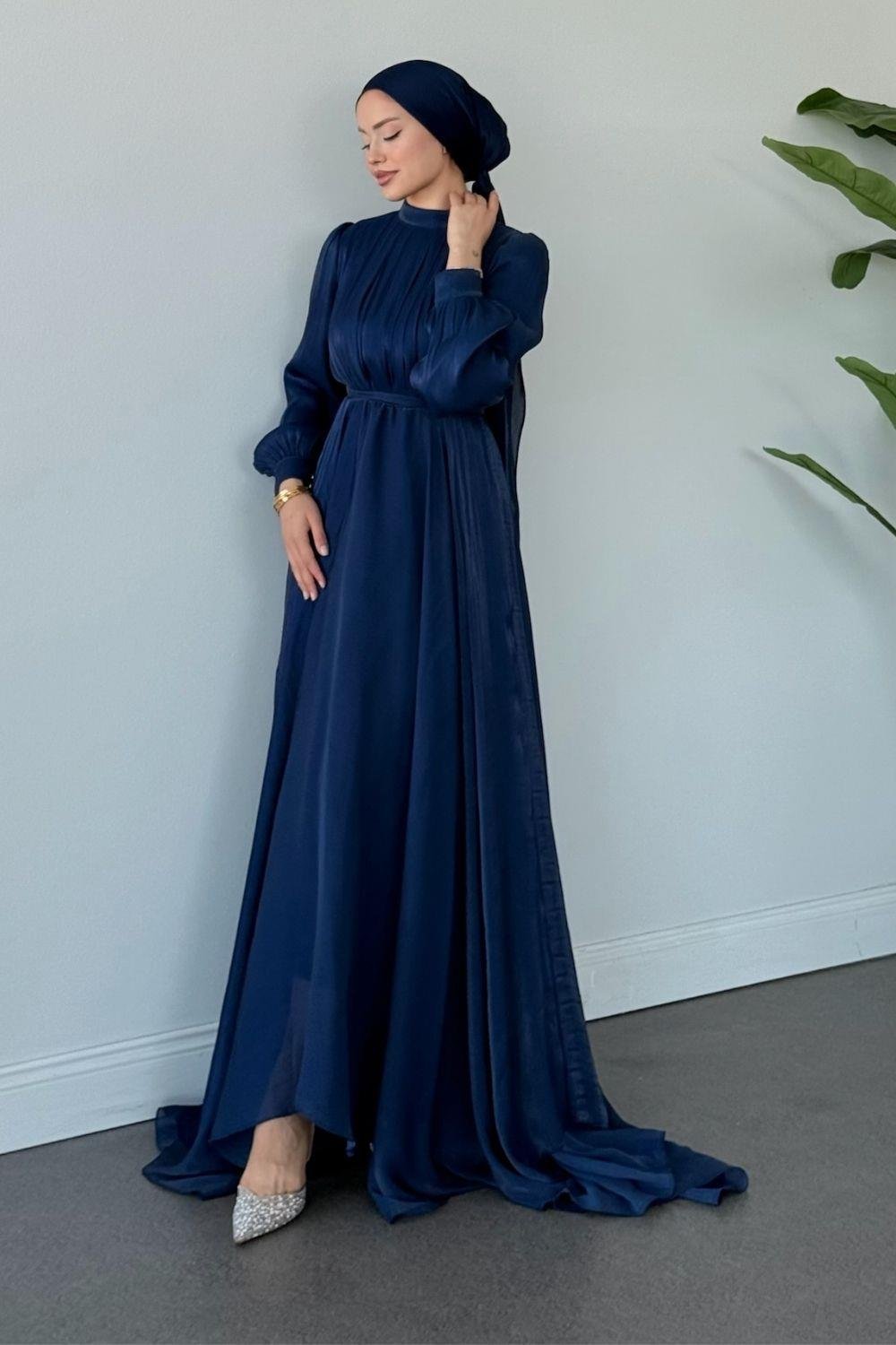 Havva Abiye Lacivert 1037 