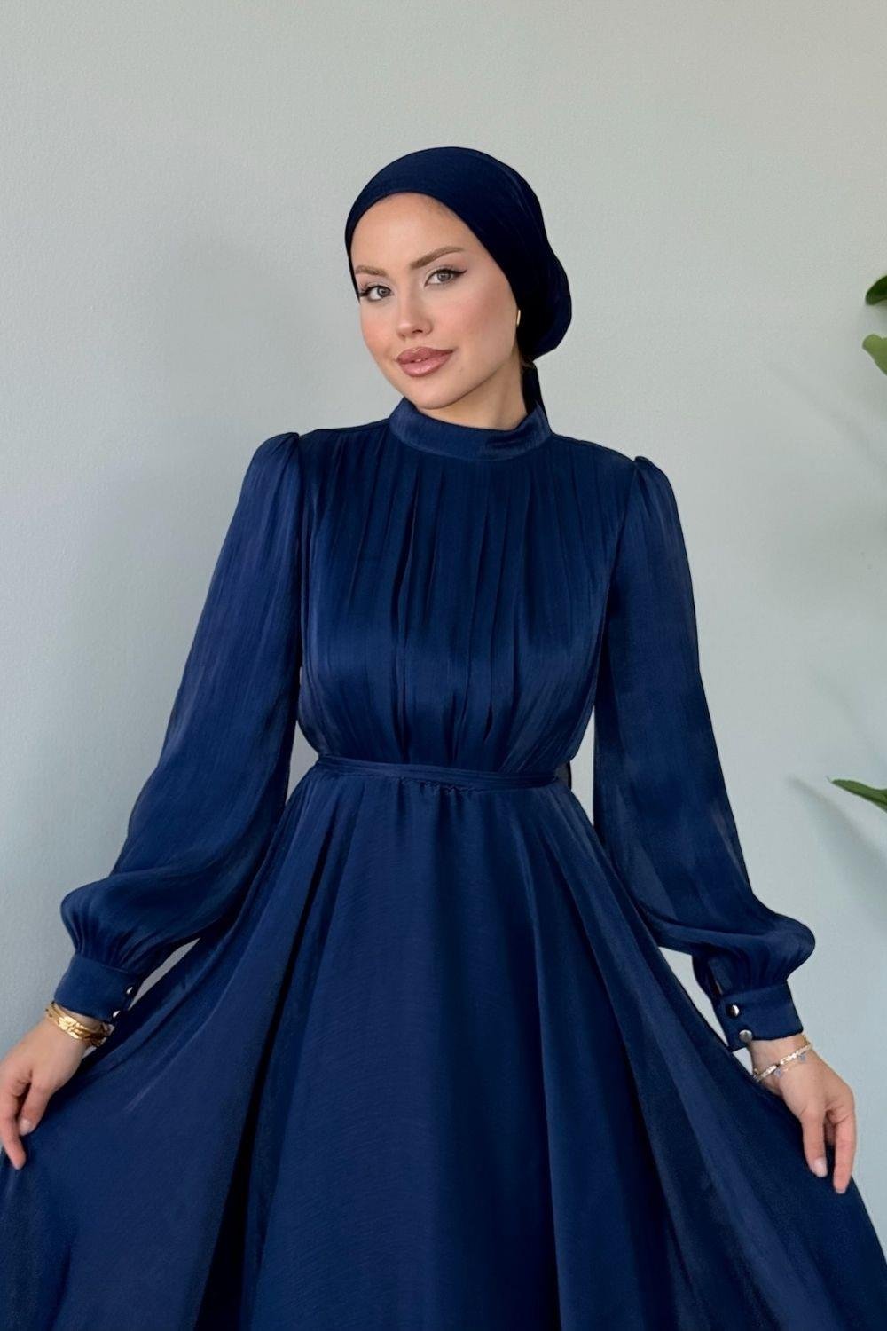 Havva Abiye Lacivert 1037 