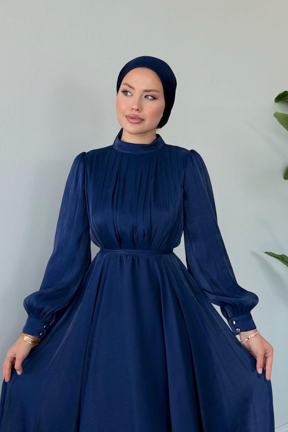 Havva Abiye Lacivert 1037 