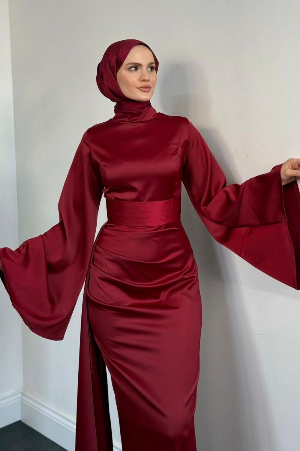 Birsel Balık Abiye Bordo 1041 