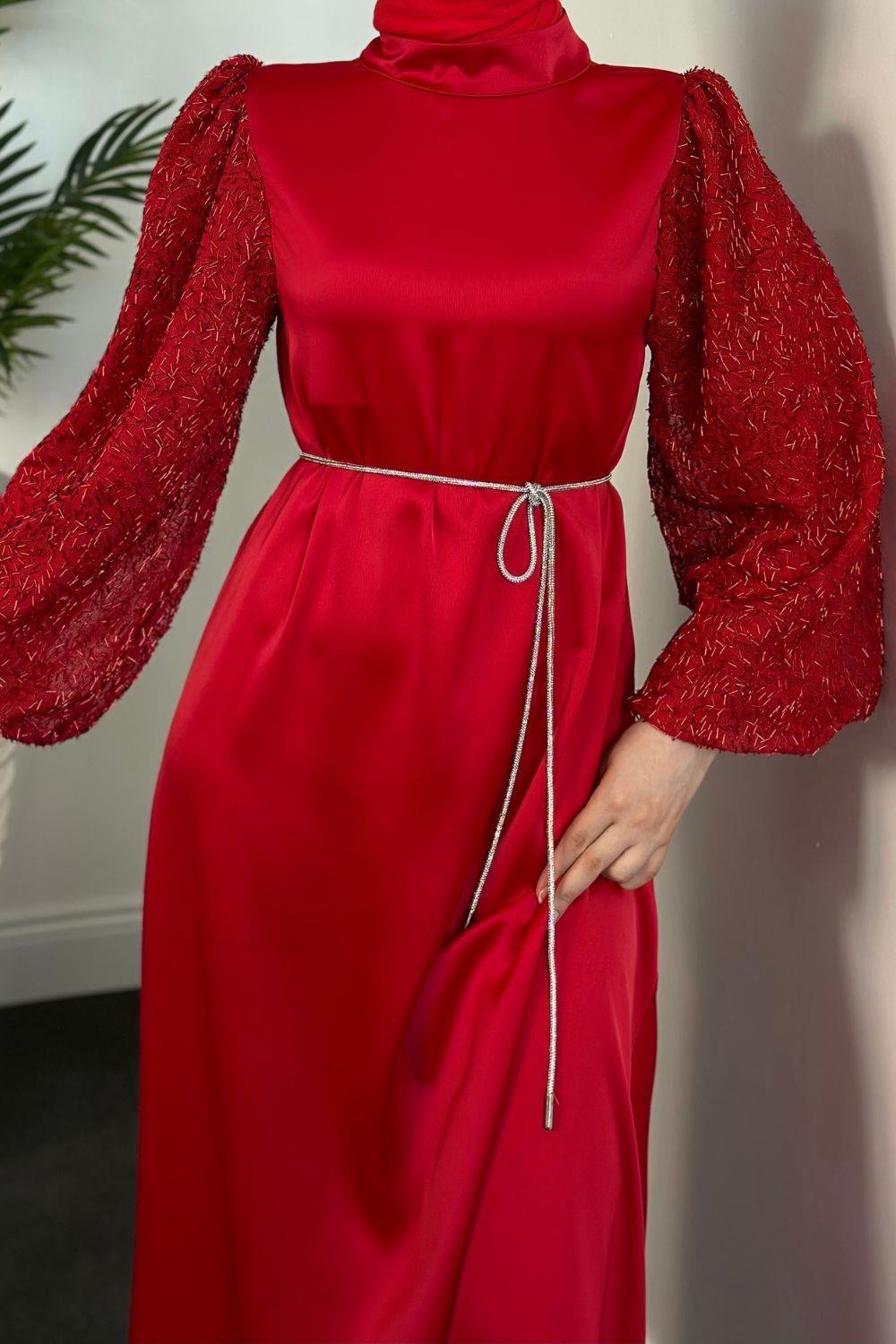 Nevade Abiye Kırmızı 10940 