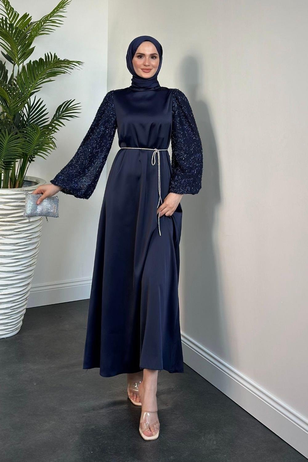 Nevade Abiye Lacivert 10940 