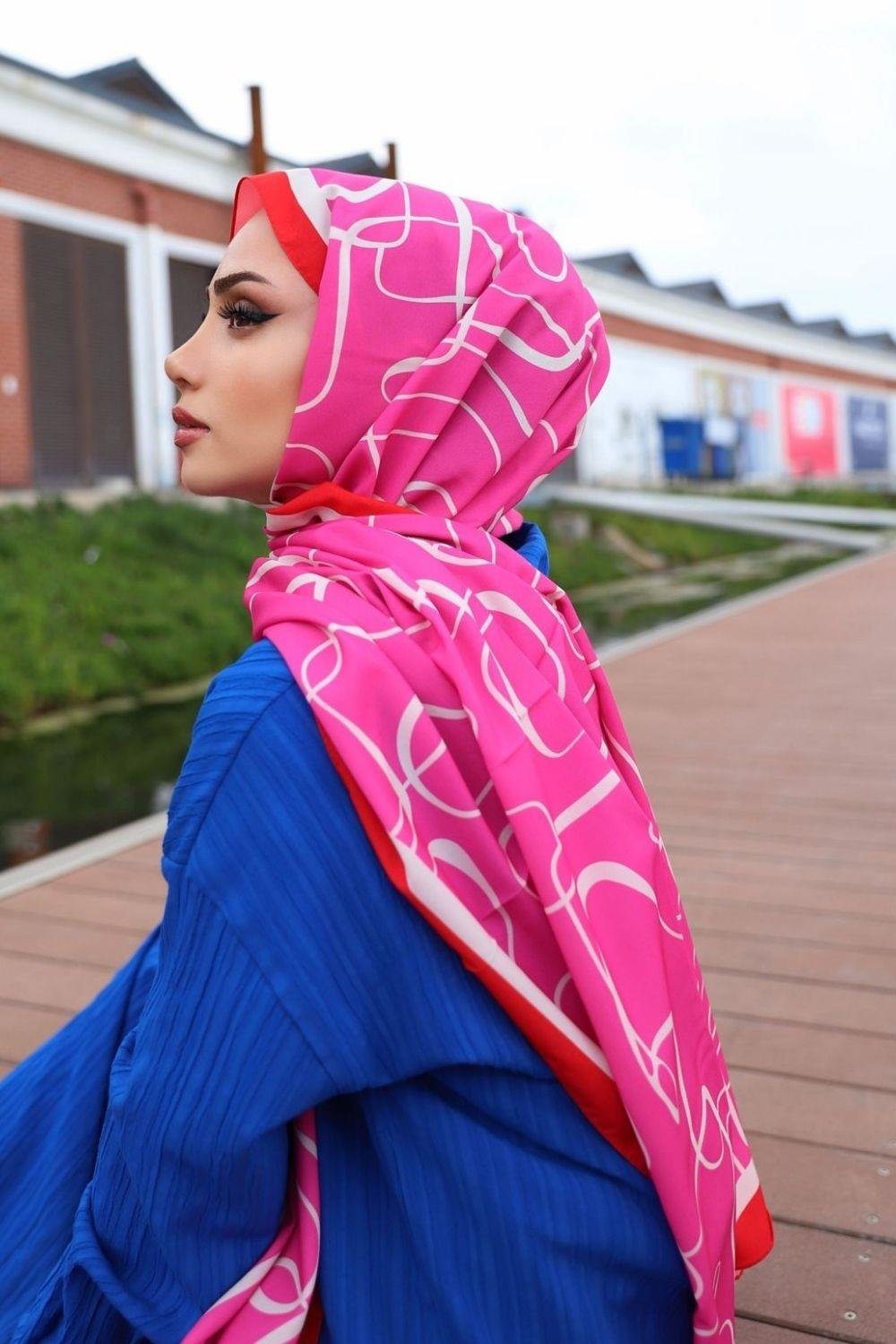 Maze Şal Fuşya 1121 