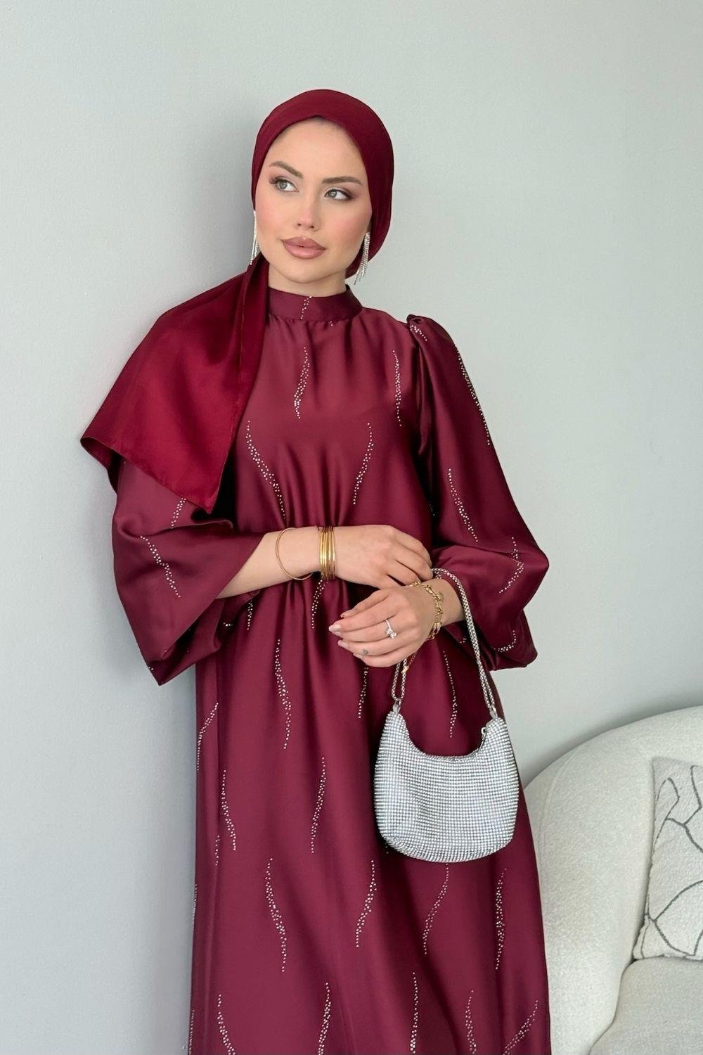 Royal Elbise Bordo 1146 