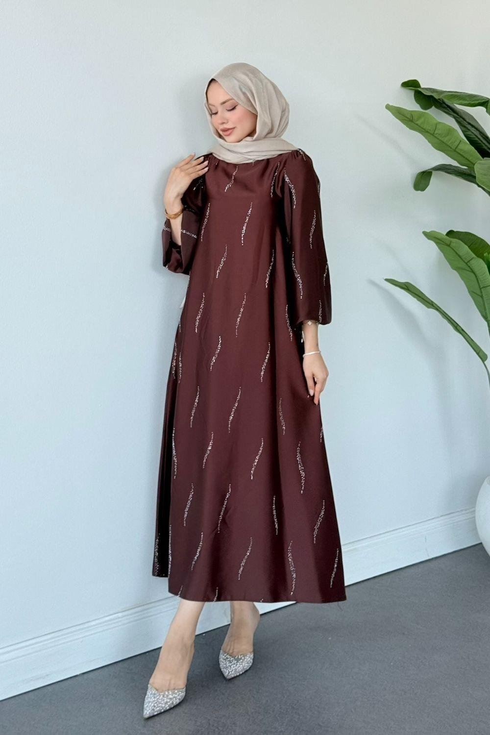 Royal Elbise Kahverengi 1146 