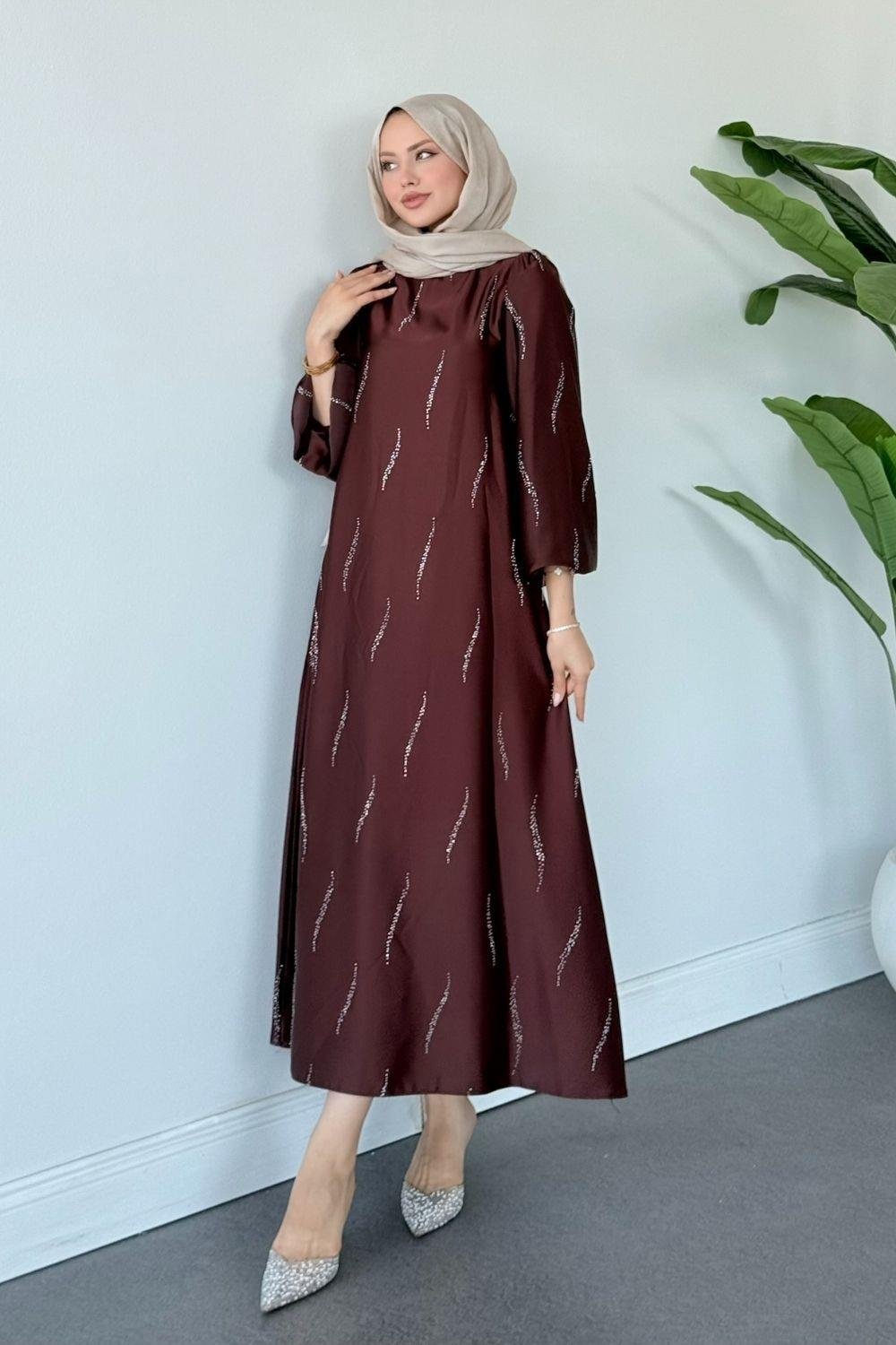 Royal Elbise Kahverengi 1146 
