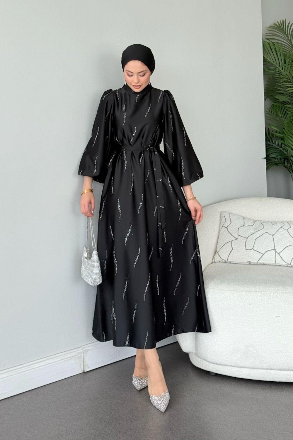 Royal Elbise Siyah 1146 