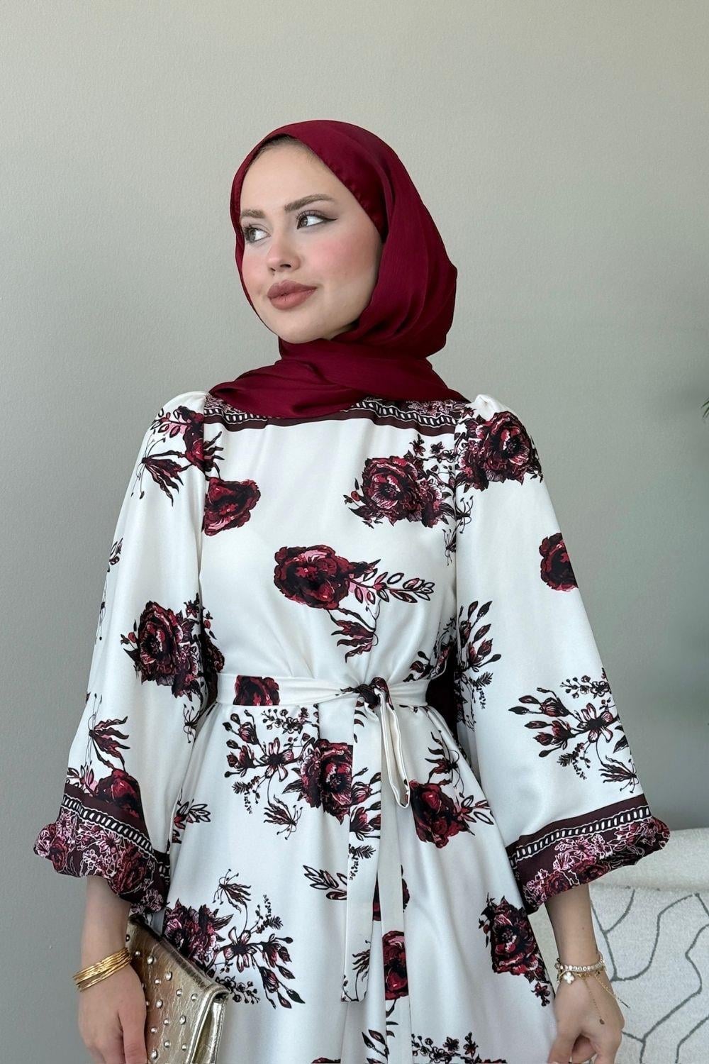 Reyhan Elbise Bordo 1148 