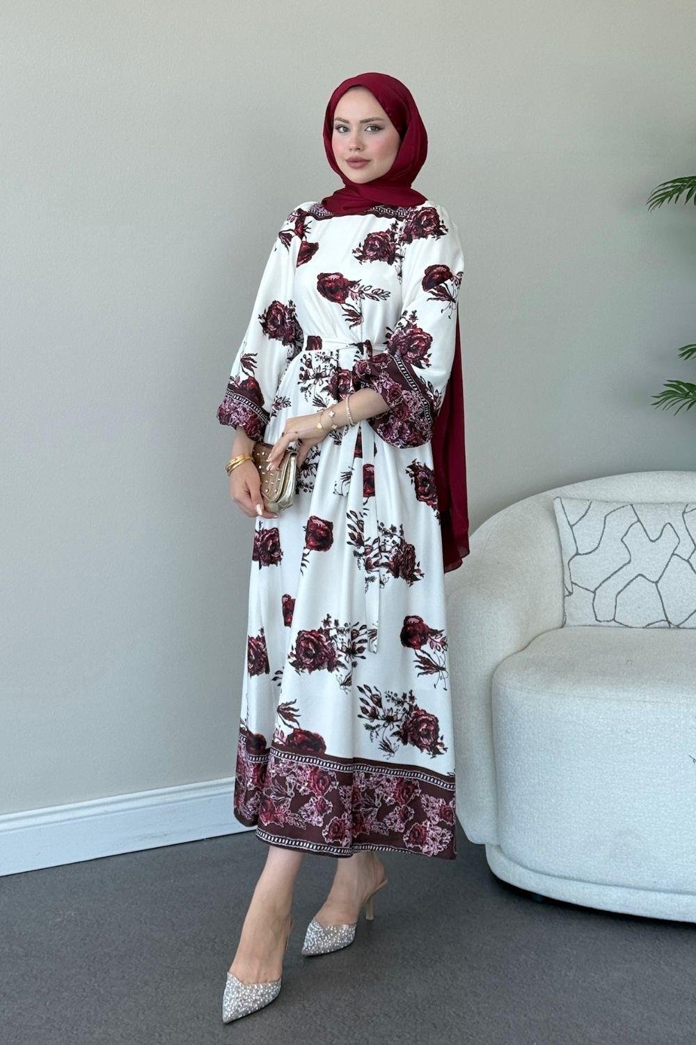 Reyhan Elbise Bordo 1148 