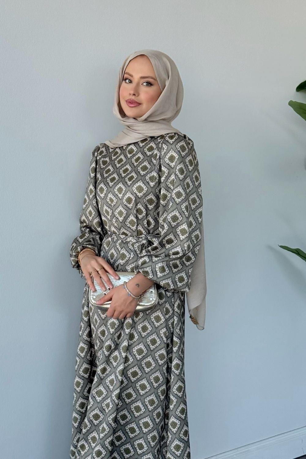 Hanımeli Elbise Mint 1149 