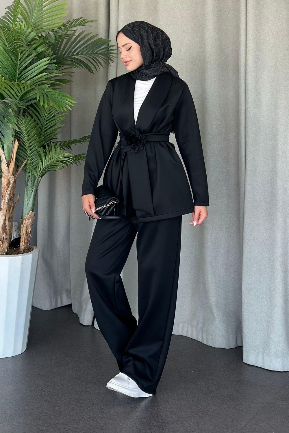 Özel Premium Mona Takım Siyah 11800 