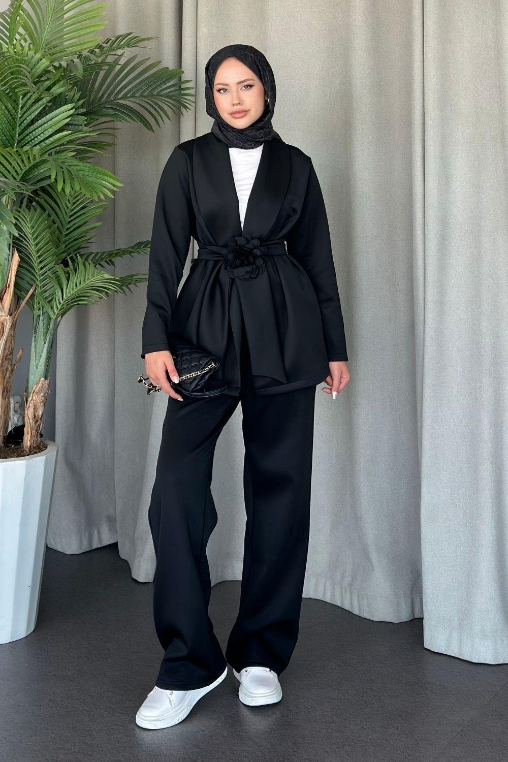 Özel Premium Mona Takım Siyah 11800 