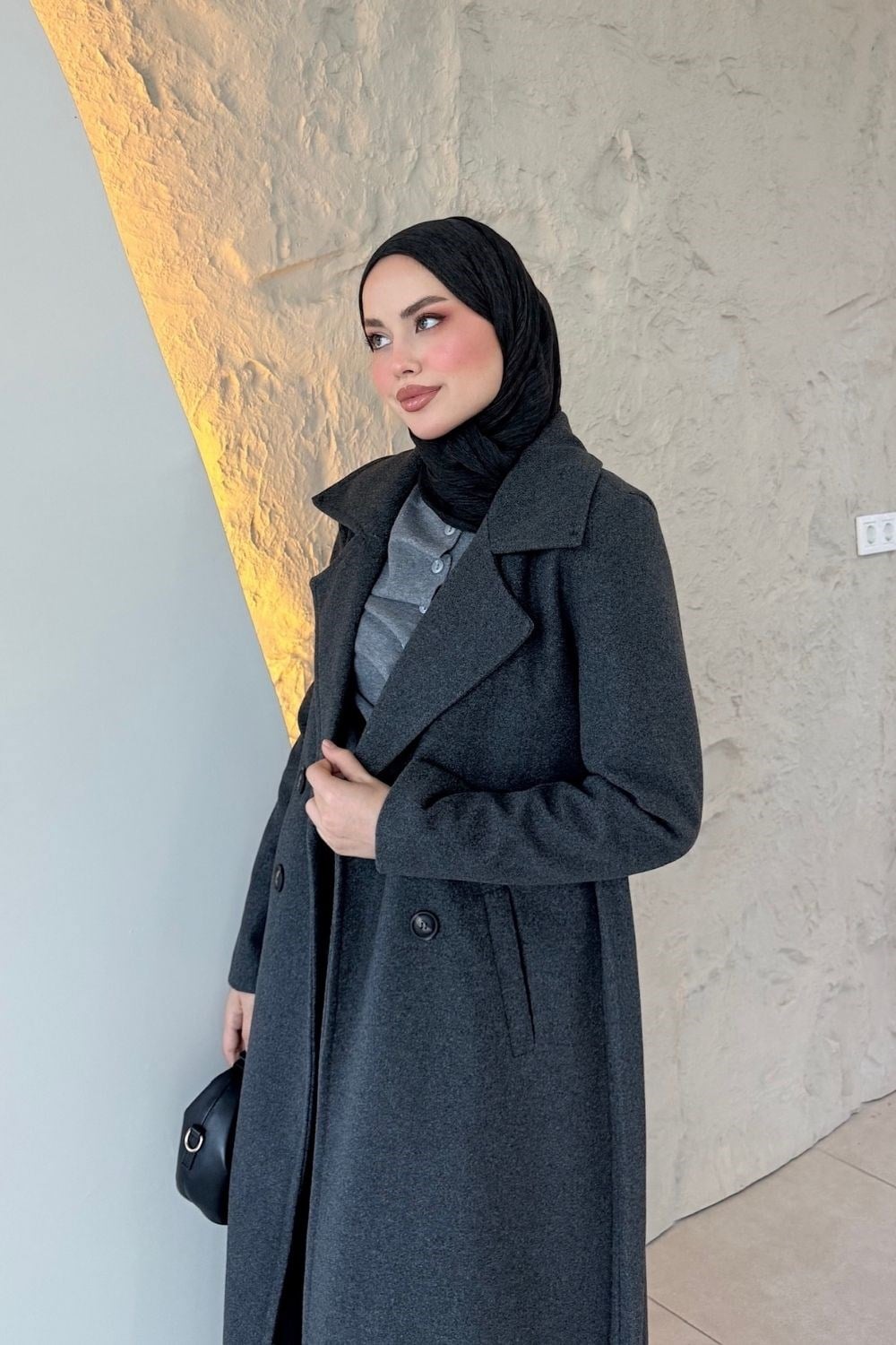 Düşes Kaşe Kaban Füme 12320 