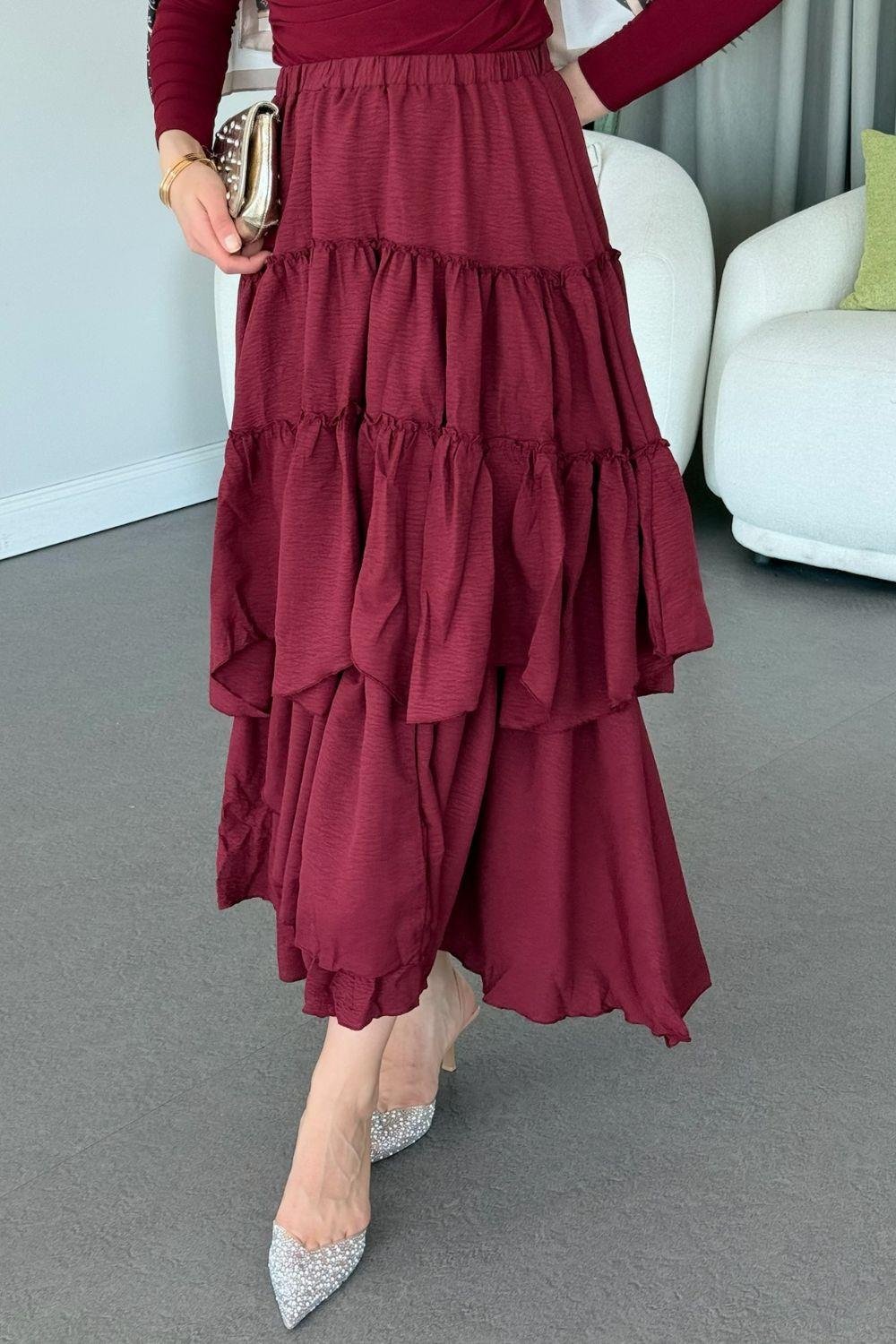 Sagaza  Etek Bordo 13100 