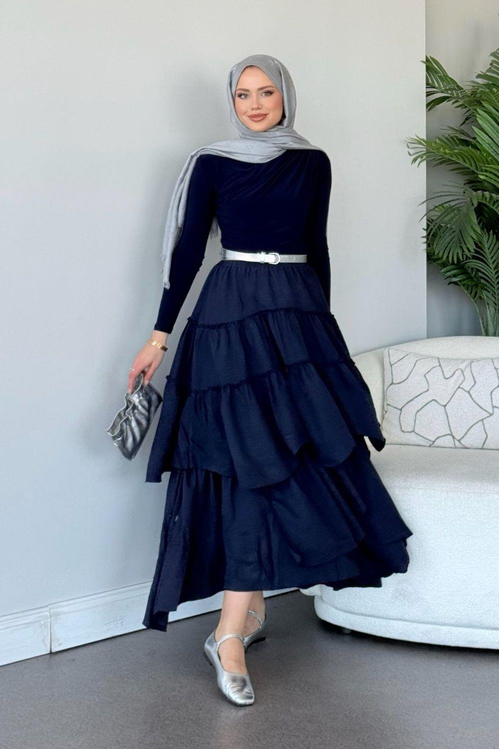 Sagaza  Etek Lacivert 13100 