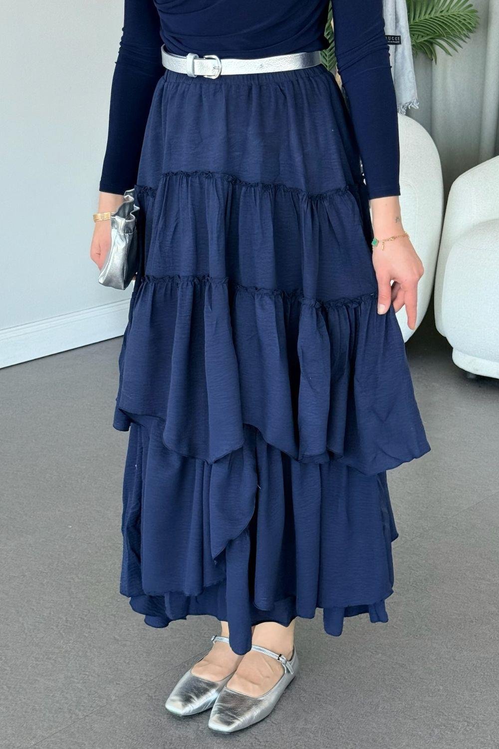 Sagaza  Etek Lacivert 13100 