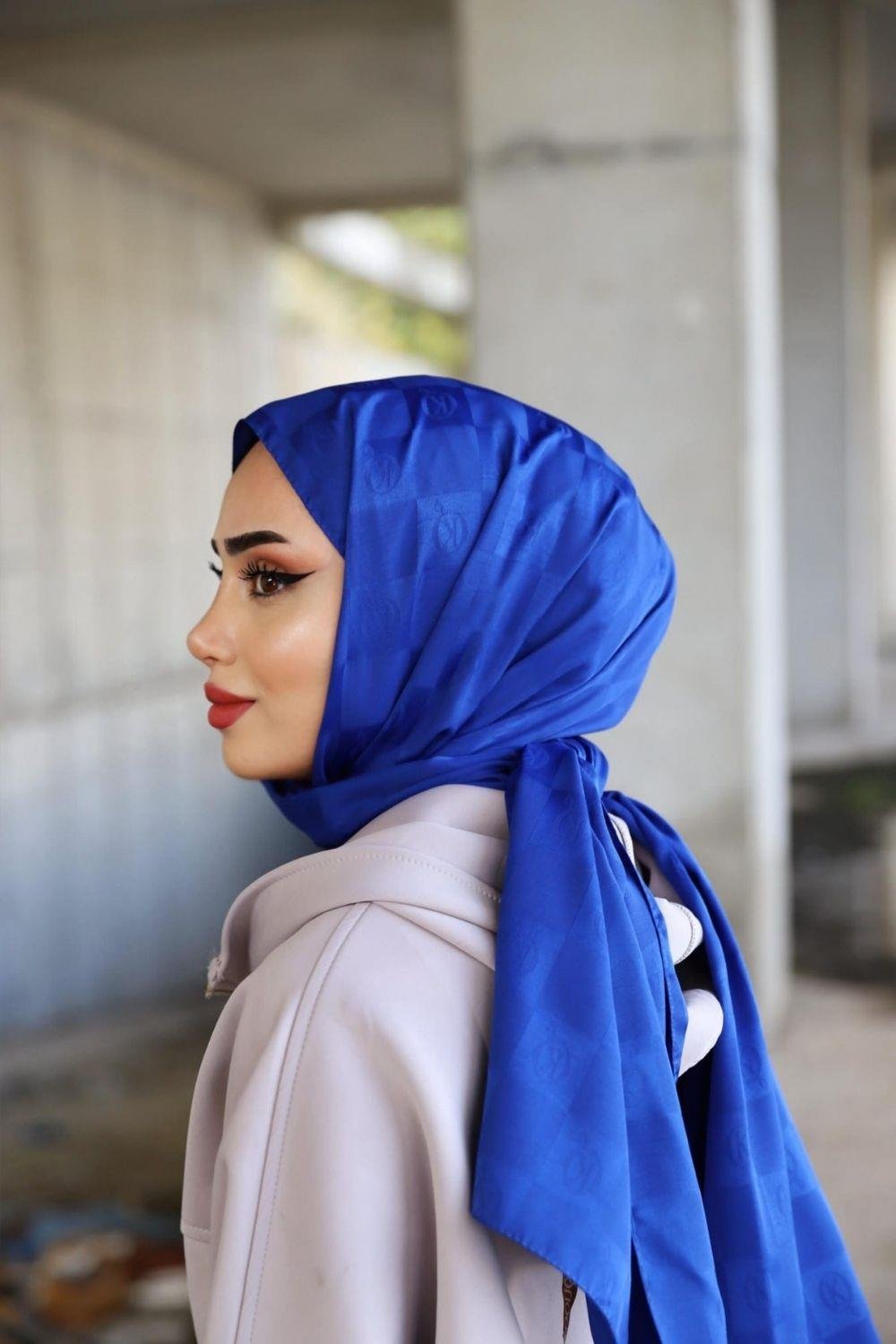 K Desenli Şal Saks 13563 