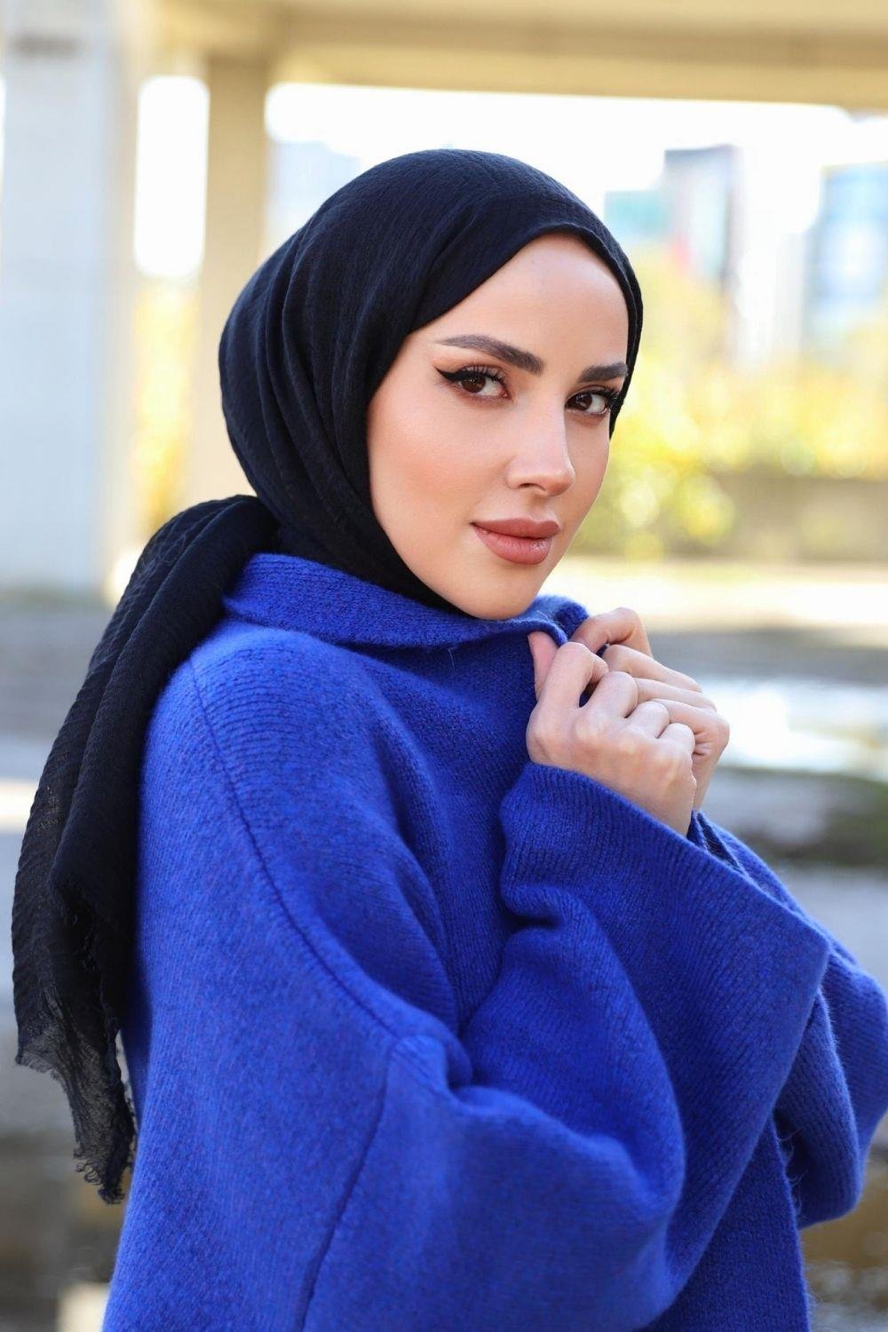 Börümcük Şal Siyah 13565 