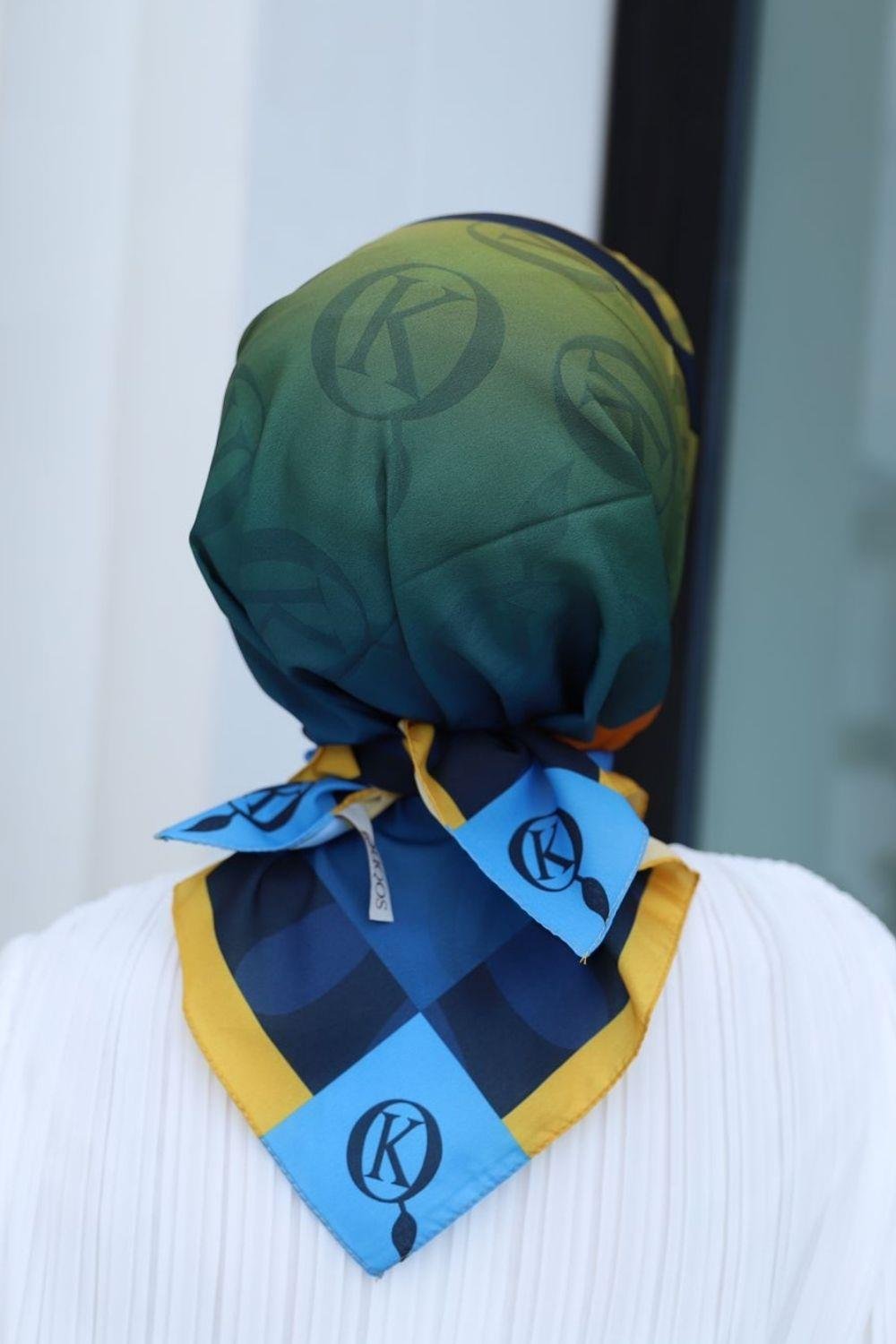 K Desen Eşarp Hardal 1359 