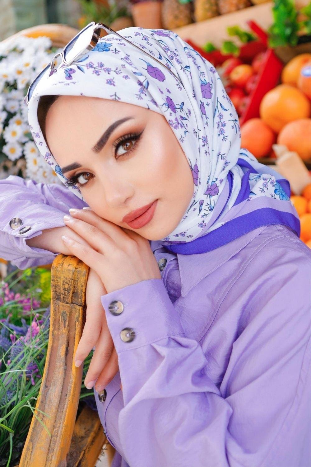 Afrodit Eşarp Mor 1399 