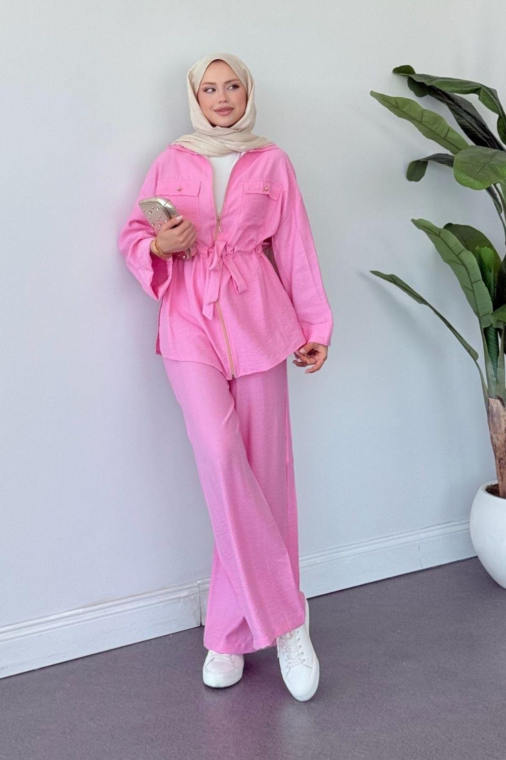 Little Pantolon Takım Pembe 1401 