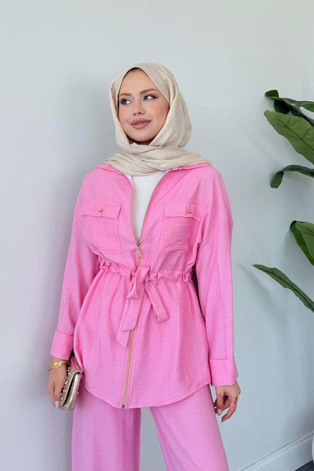 Little Pantolon Takım Pembe 1401 