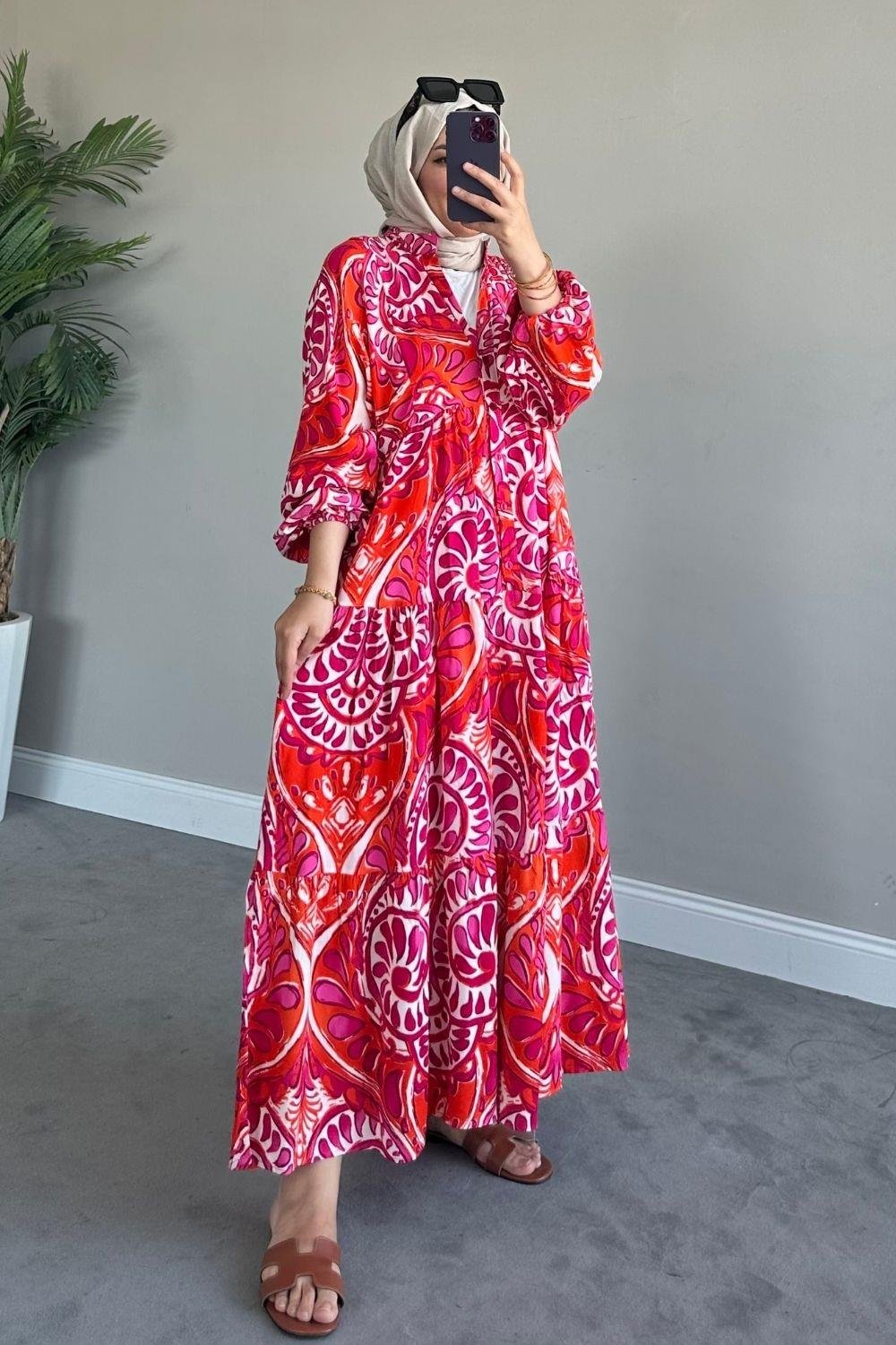 Valor Viskon Elbise FUŞYA 1606 