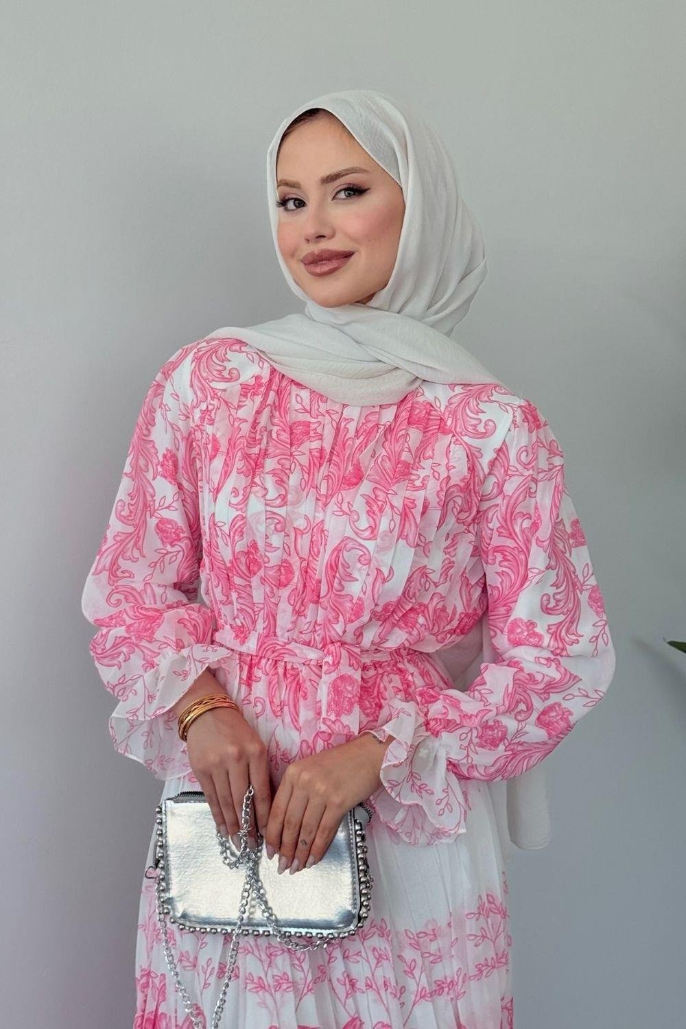 Leona Şifon Elbise Pembe 200500 