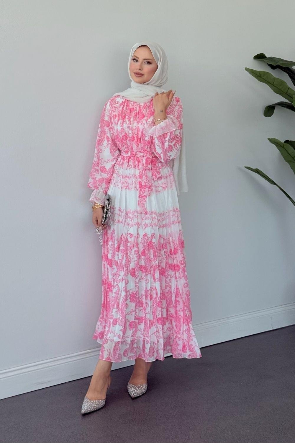 Leona Şifon Elbise Pembe 200500 