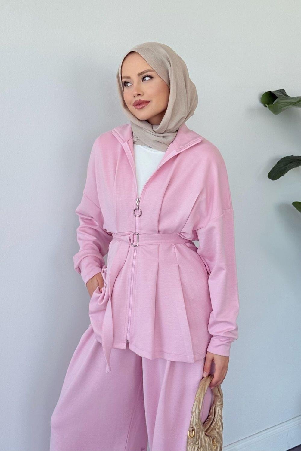 Polo Pantolon Pensli Takım Pembe 20217 