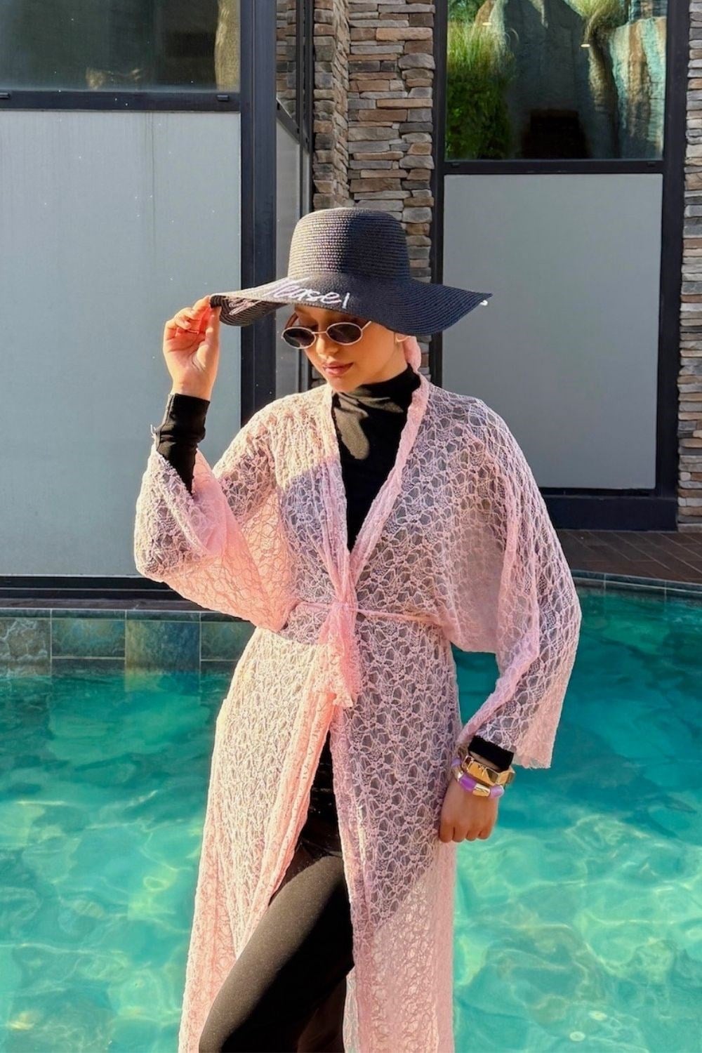 Rosa Bağlamalı Pareo Pembe 20276 