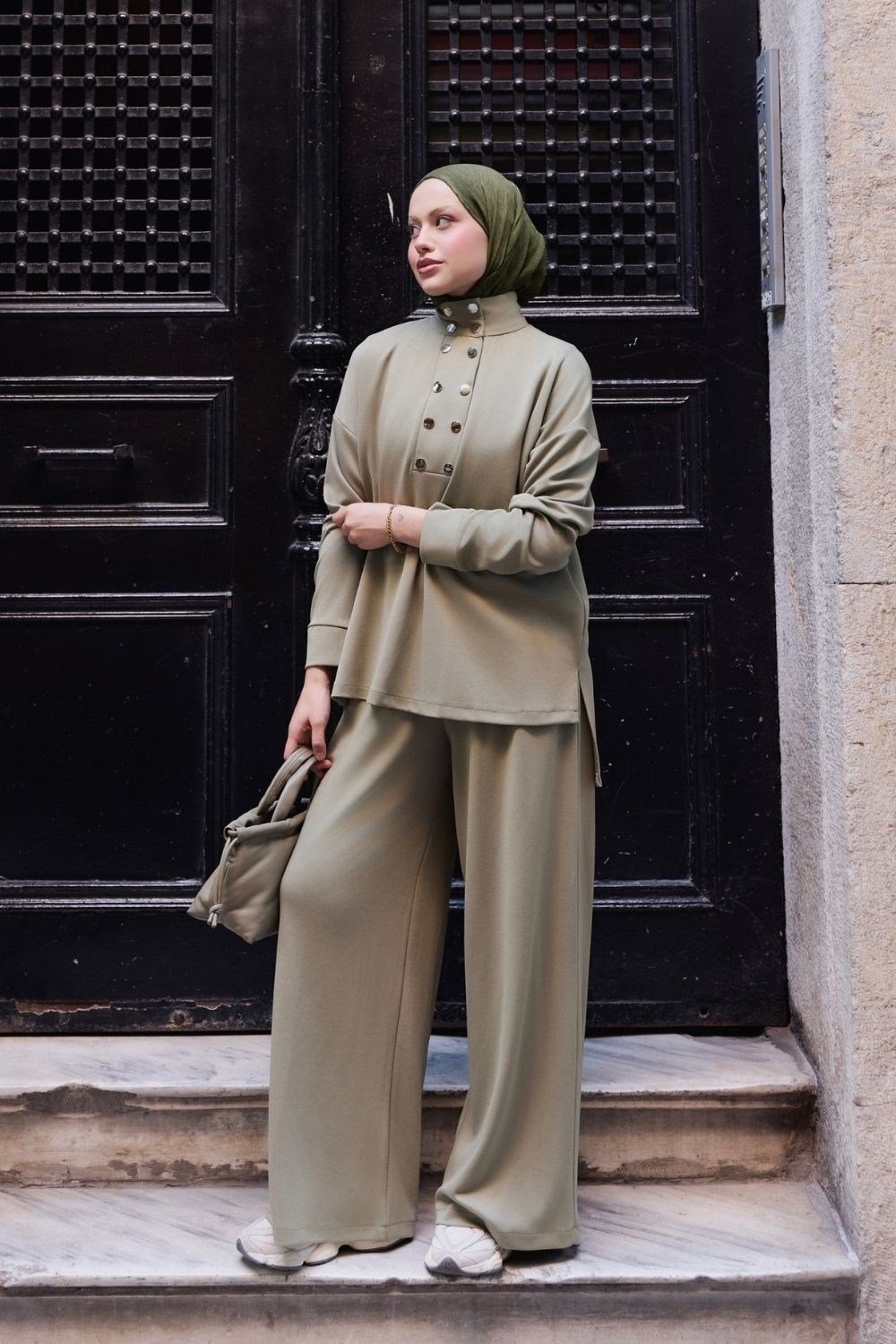 Zımba Yaka Oys Takım Haki 20278 