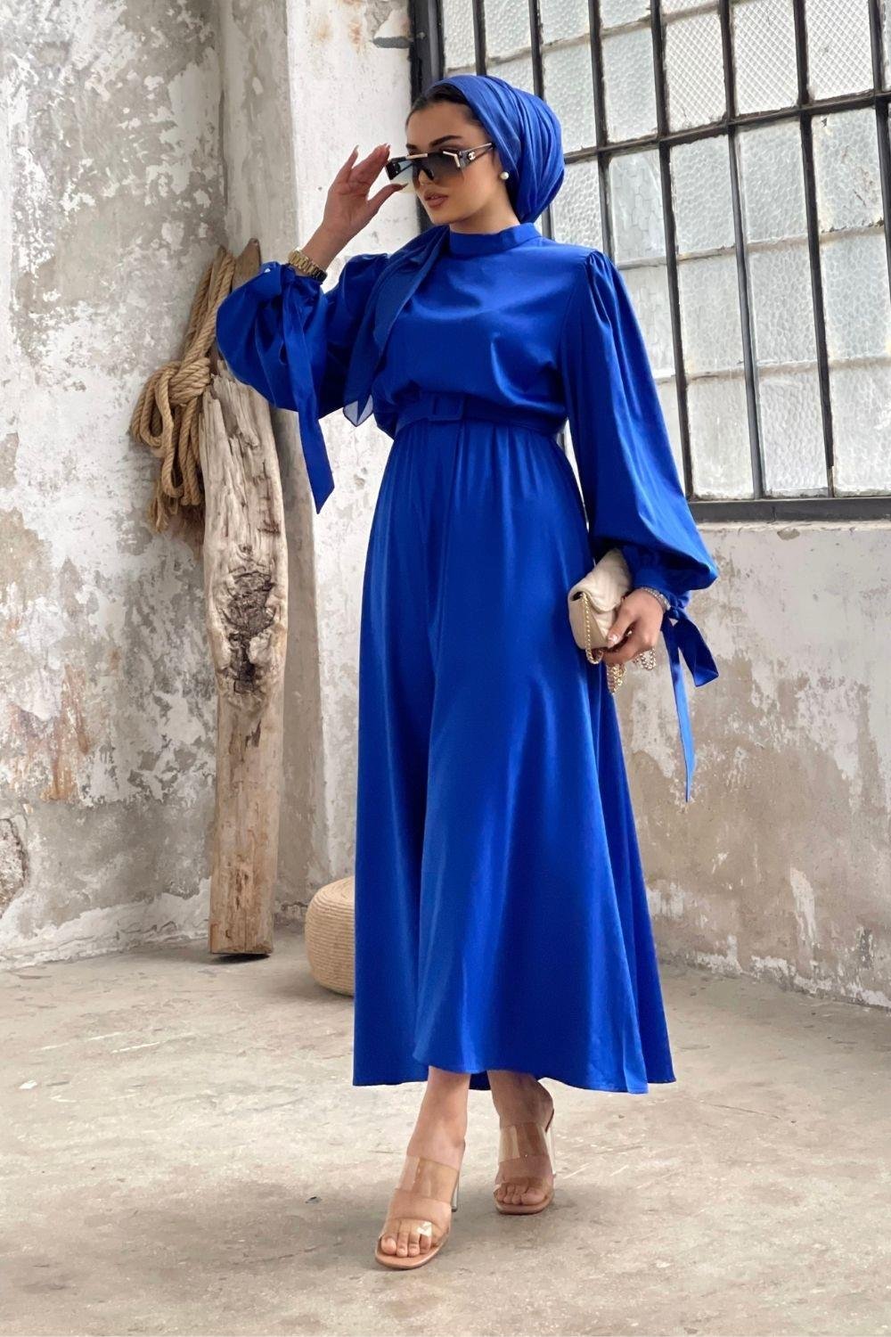 Havin Kemerli Elbise Saks 2028 