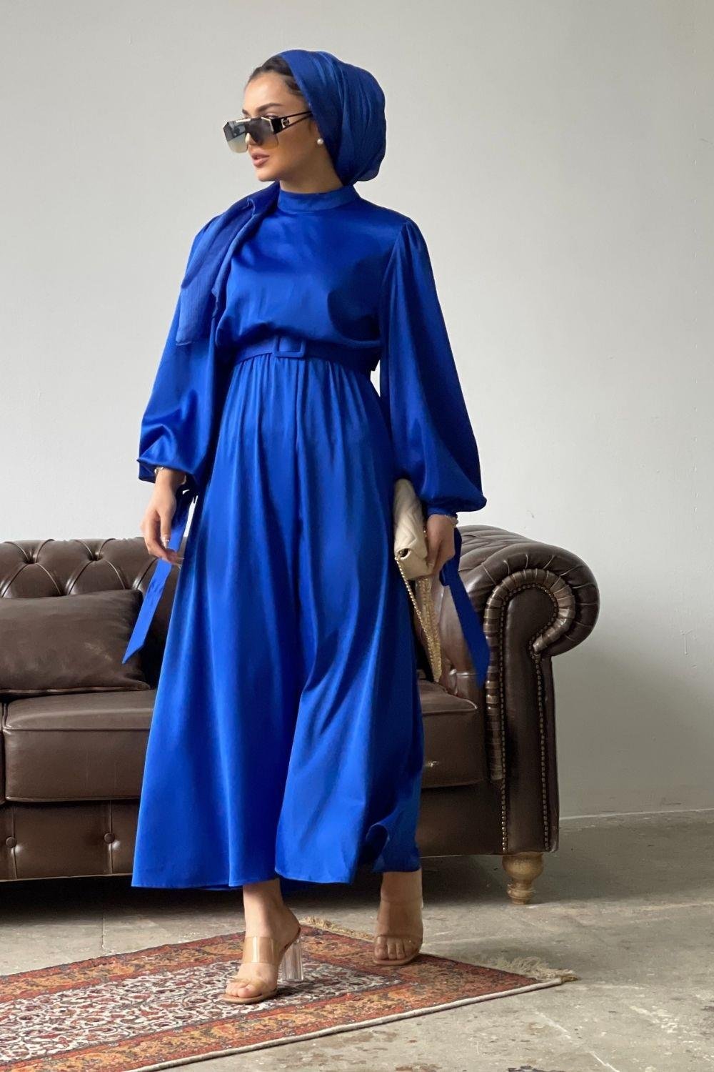 Havin Kemerli Elbise Saks 2028 