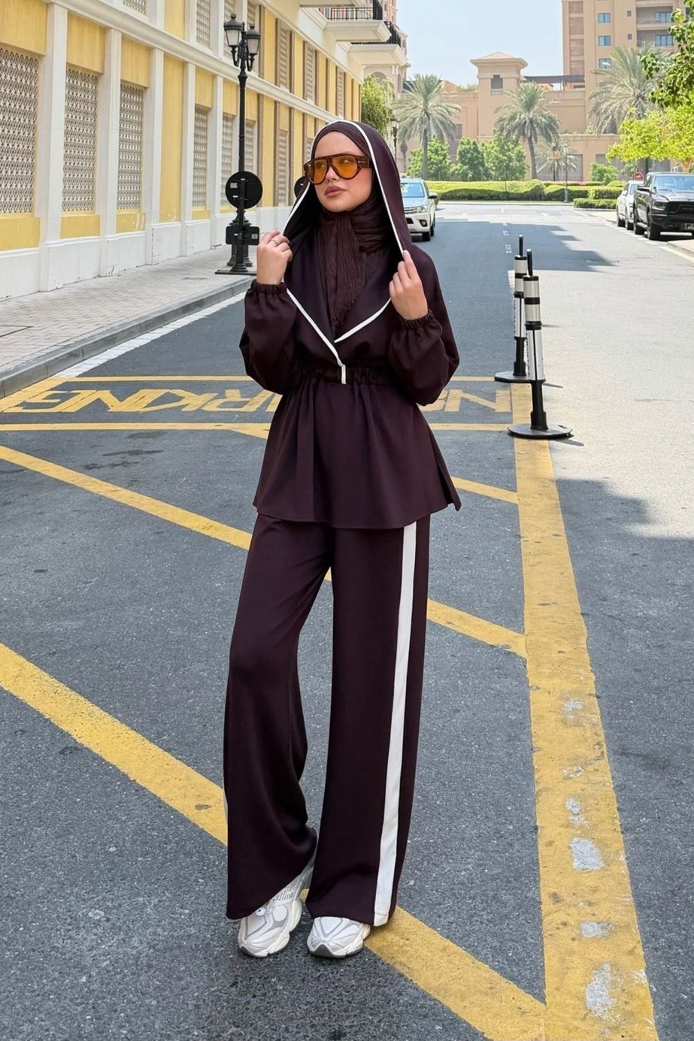 Naly Kapüşonlu Takım Mürdüm 20280 