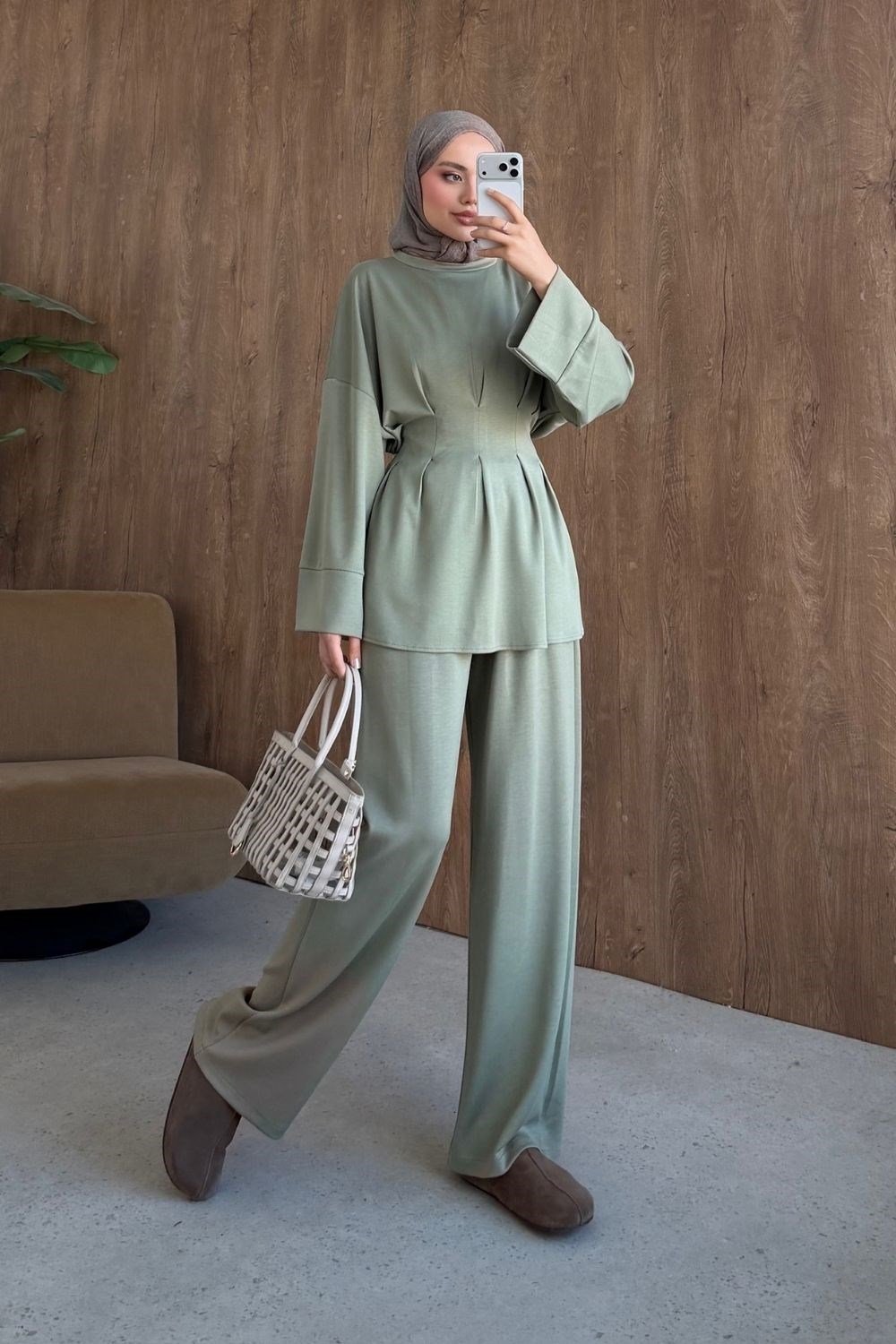 Yelda Bel Pensli Takım Mint 20283 
