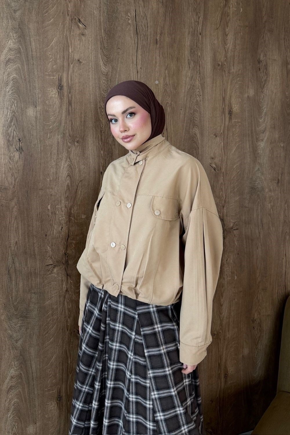 Bomber Ceket Bej 20290 