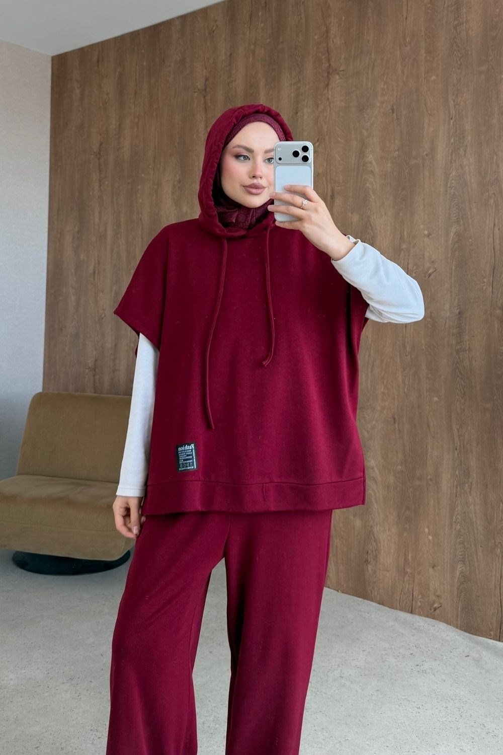 Cool Yelekli Takım Bordo 20300 